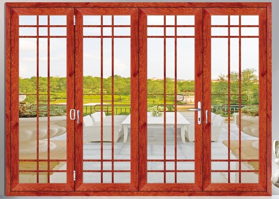 Puertas de desplazamiento grandes amarillas del patio/puertas deslizantes de cristal grandes para las casas
