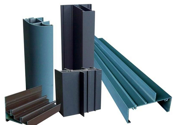 La protuberancia de aluminio formada E gris perfila la alta resistencia a las inclemencias del tiempo para la decoración interior