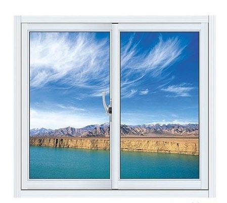 Diseño de cristal reflexivo ISO9001/CE de la sola del reemplazo ventana de aluminio azul del resbalador